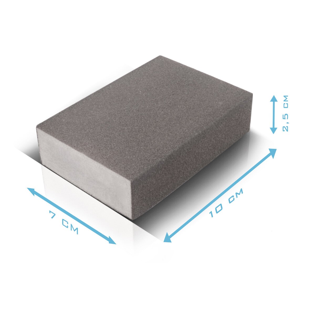 Stahlwerk Grinding Sponge 7er set con 60 | 80 | 100 | 120 | 180 | 220 | 240 bloques de molienda de arena, lavable y reciclable | Padres de molienda | Bloques de molienda para moler y pulir