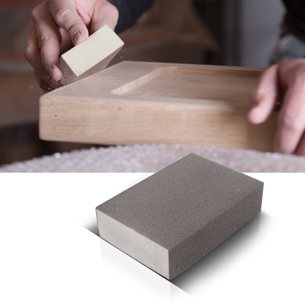 Stahlwerk grinding sponge 7er set with 60 | 80 | 100 | 120 | 180 | 220 | 240 grit, washable and recyclable grinding blocks | Grinding pads | Grinding blocks to grind and polish