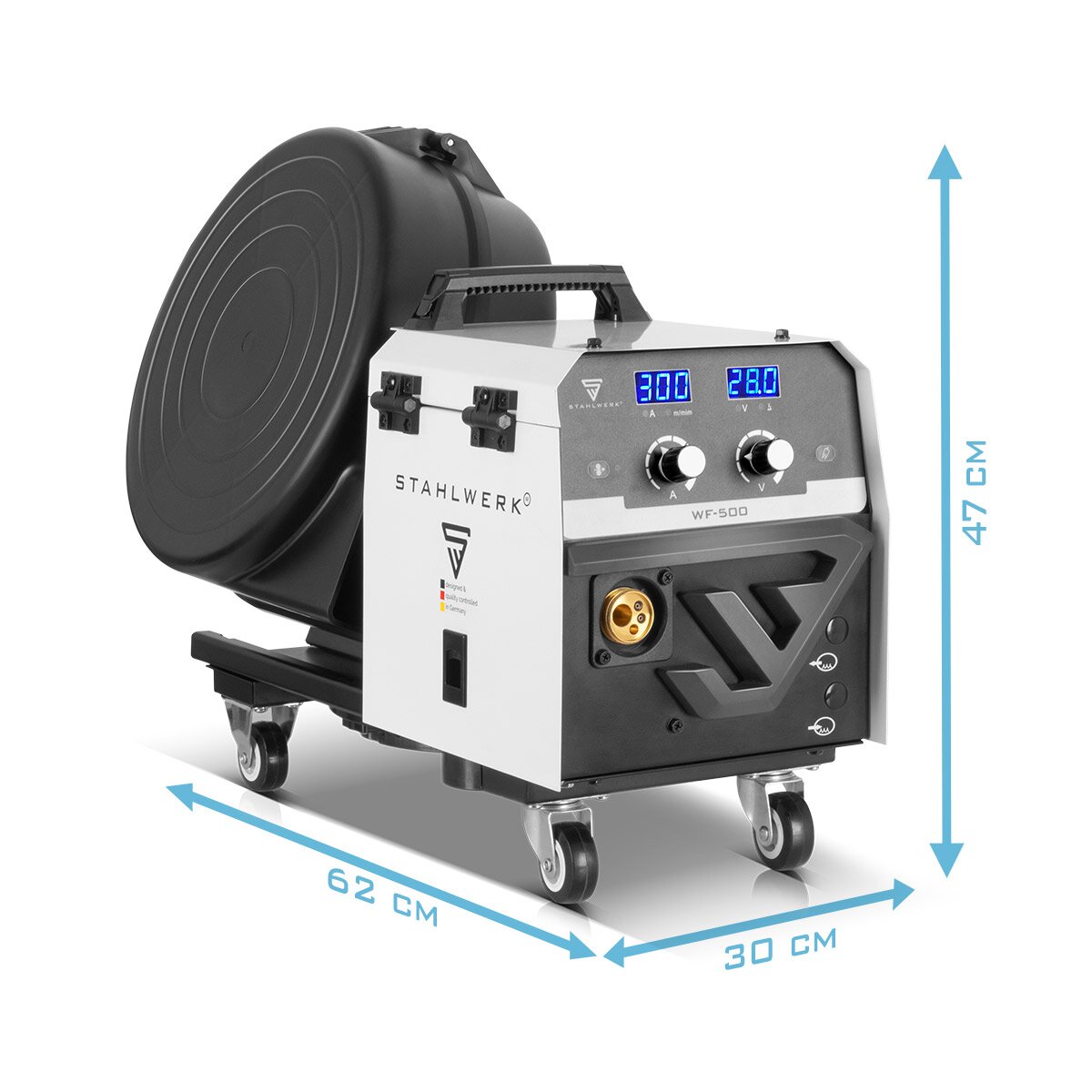 Welding Machine di acciaio MIG Mag 300 Pro Attrezzatura completa di inverter IGBT completo con 300 A e Funzione Pulse Sistema di saldatura combinata 3 in 1 MIG | MMA | Ascensore