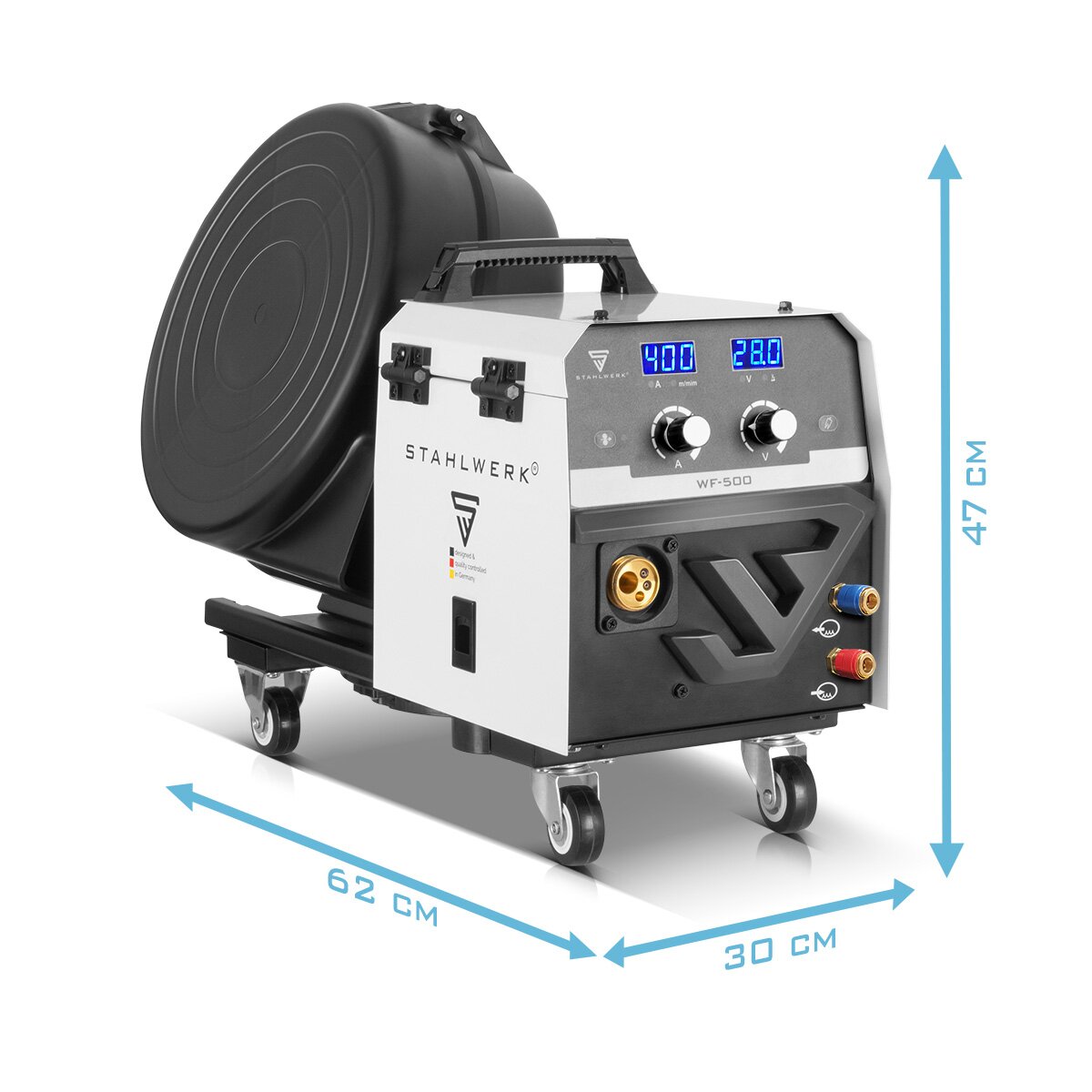 Welding Machine di acciaio MIG Mag 400 per attrezzatura completa di inverter IGBT raffreddato ad acqua con 400 A e Funzione impulso 3 in 1 Sistema di saldatura combinata MIG | MMA | Ascensore