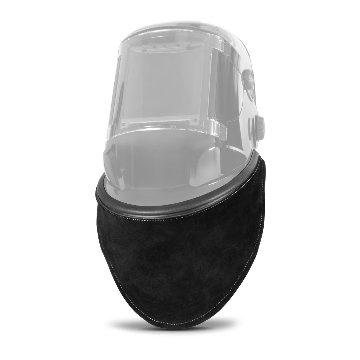 STAHLWERK Leder Hals- und Brustschutz für Schweißhelme | Universell nutzbarer Spritzer-, Funken- und UV-Schutz | Einfache Montage | Hochwertige Verarbeitung | Clip/Press-Fit