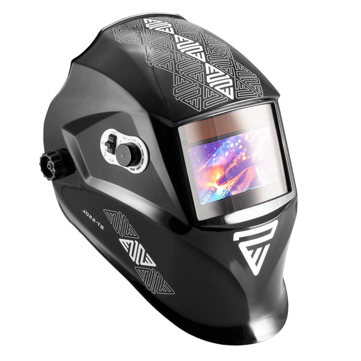 Steelwork Full automatic welding helmet ST-550 L Basic with 3-in-1 function and Real Color Color rendering, including 5 replacement discs & bags