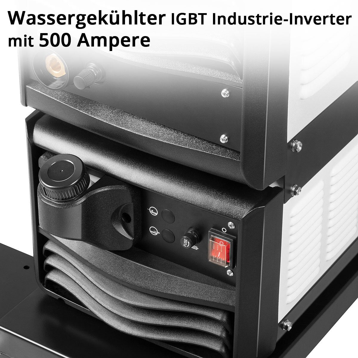 STAHLWERK Industrie-Schweißgerät MIG MAG 500 DP Vollausstattung Vollsynergischer, wassergekühlter IGBT Inverter mit 500 A und Spot-Funktion, MIG MAG Schweißanlage mit Puls | Doppelpuls | High-Speed Puls