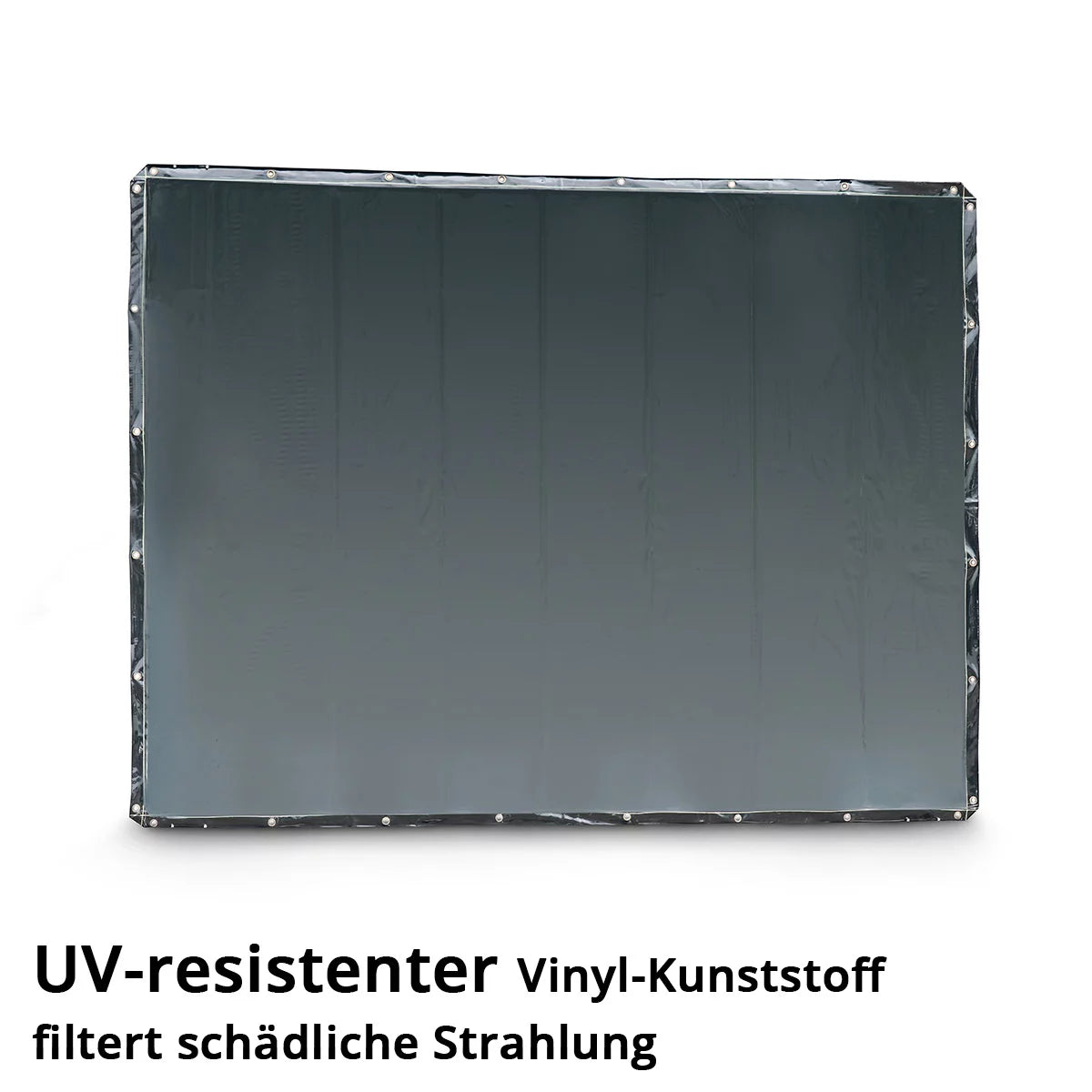 STAHLWERK Schweißschutzvorhang 240 x 180 cm | Schweißvorhang aus UV-resistentem Vinyl-Kunststoff | Extradunkel | DIN EN ISO 25980 | Effektiver Schutz bei Schweiß-, Schneid- und Schleifarbeiten