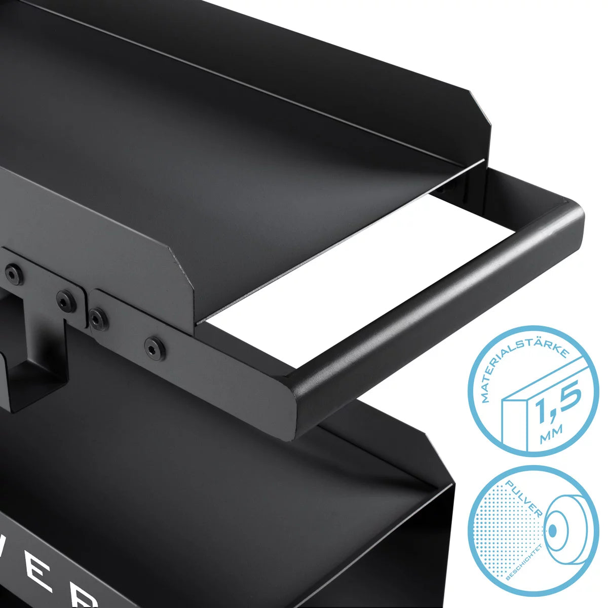 STAHLWERK Schweisswagen SW-600-ST | 1,5 mm Wandstärke | Robuster Schweissgerätewagen | Plasmaschneider-Transportwagen mit Schlauch-und Kabelhalterung | Gasflaschen-Kettensicherung | Longlife-Gummirollen