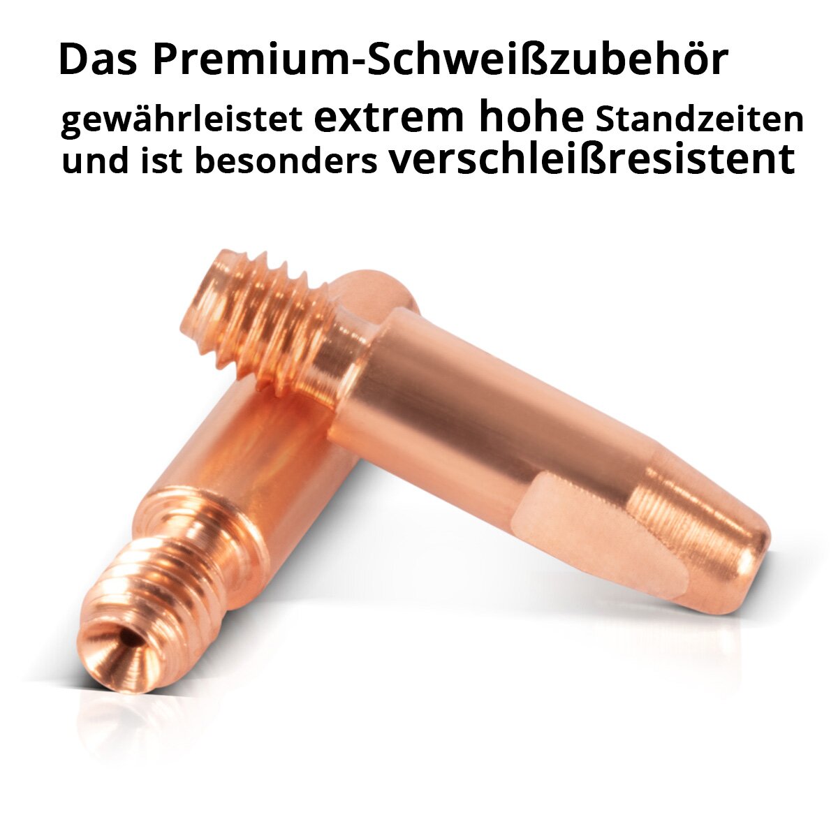 STAHLWERK 20er Set AK25 | MB25 | KD24 | MB24 Stromdüsen | Kontaktdüsen für Aluminium M6x28 in 1,0 mm MIG MAG Verschleißteile Set | Schweißzubehör für Schweißbrenner