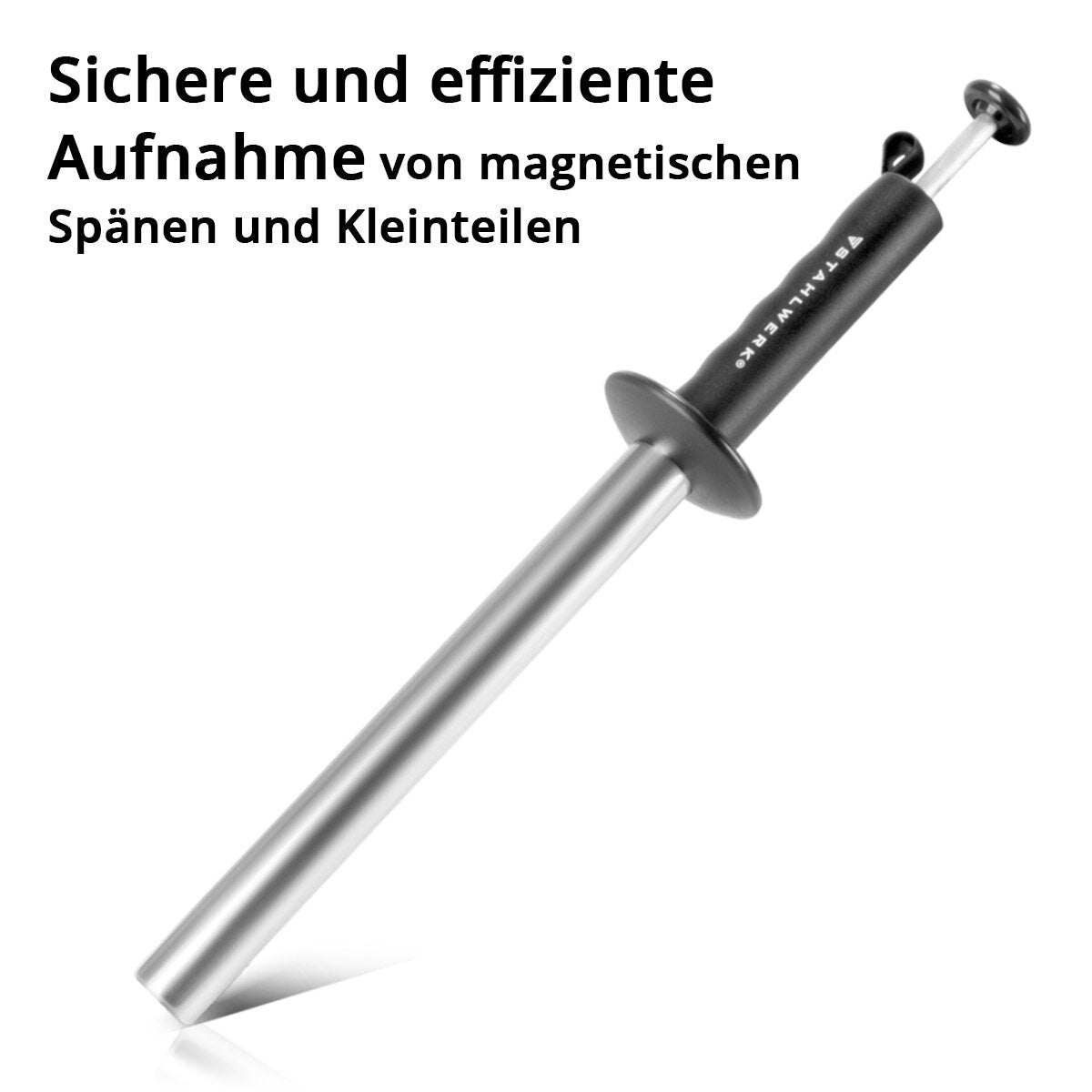 STAHLWERK Magnetischer Spänesammler MSP-410 ST Magnetsammler / Späneentferner / Magnetheber / Magnetstab zur Aufnahme magnetischer Metallspäne und Kleinteile