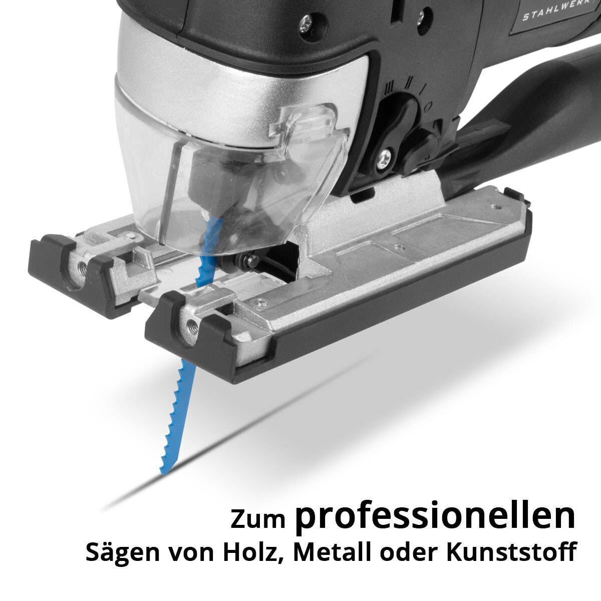 Stahlwerk stab saw JSB -750 ST with 700 W, 600 - 2,800 rpm and 45 ° inclination angle Electrical saw | Pendulum saws | Pendulum stroke saw with guide rail for sawing wood, metal and plastic