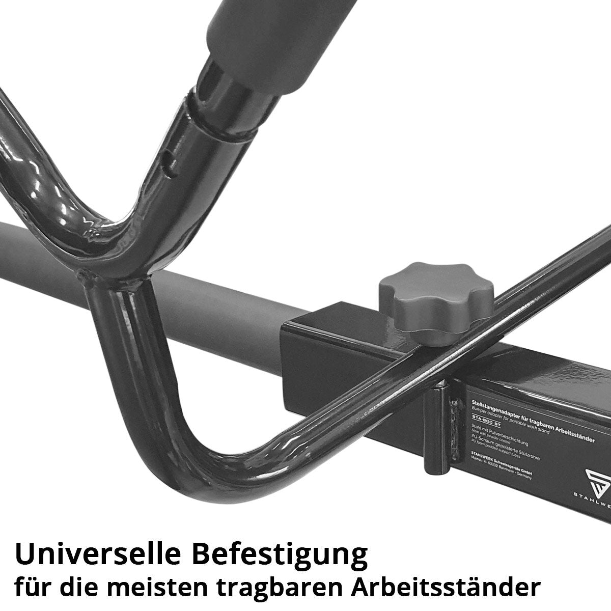 STAHLWERK Stoßstangen-Adapter STA-800 ST für Kfz Lackierständer | Scheibenbock | Lackierbock | Montageständer | Arbeitsbock | X-Bock | Windschutzscheibenständer