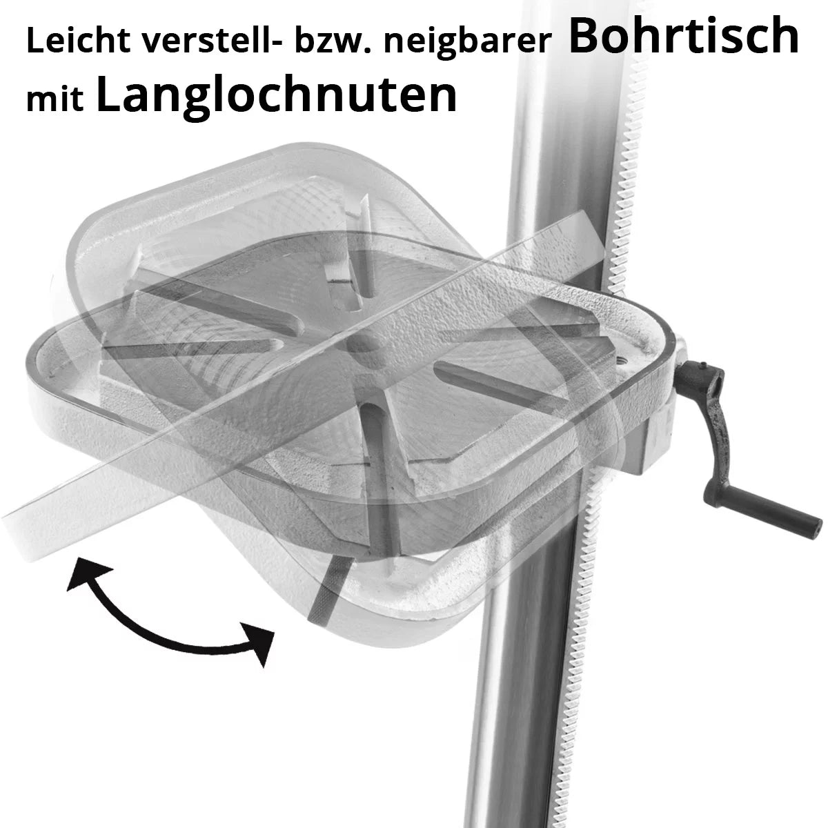 STAHLWERK BD-550 ST Standbohrmaschine | Robuste Säulenbohrmaschine mit 550 W für Heimwerker, Metallbau | Bohrdurchmesser Ø 16 mm | 200 - 2.800 U/min |Robuster Bohrtisch und Metallfuss für stabilen Stand