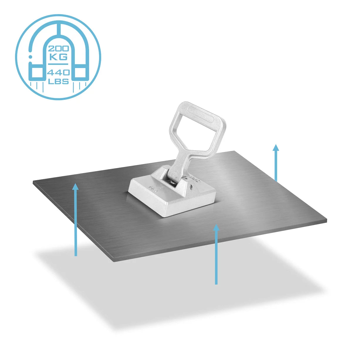 STAHLWERK Magnetischer Heber | Tragbar mit 200 kg Tragkraft und vielseitigem Griff für maximale Flexibilität