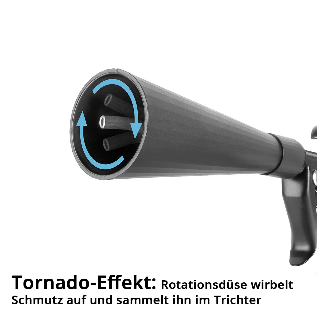 STAHLWERK Trockenreinigungspistole RP-25 ST | Kugelgelagerte Metall-Wirbeldüse | Druckluft-Reinigungspistole | Tornado-Effekt | Starker Polsterreiniger | Kfz-Ausblaspistole zur Oberflächenreinigung