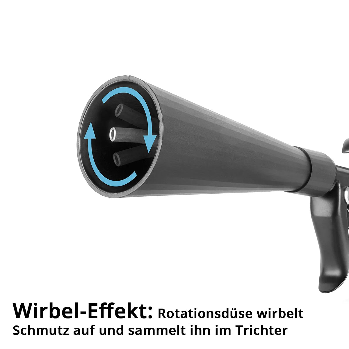 STAHLWERK Trockenreinigungspistole RP-25 ST | Kugelgelagerte Metall-Wirbeldüse | Druckluft-Reinigungspistole | Wirbel-Effekt | Starker Polsterreiniger | Kfz-Ausblaspistole zur Oberflächenreinigung