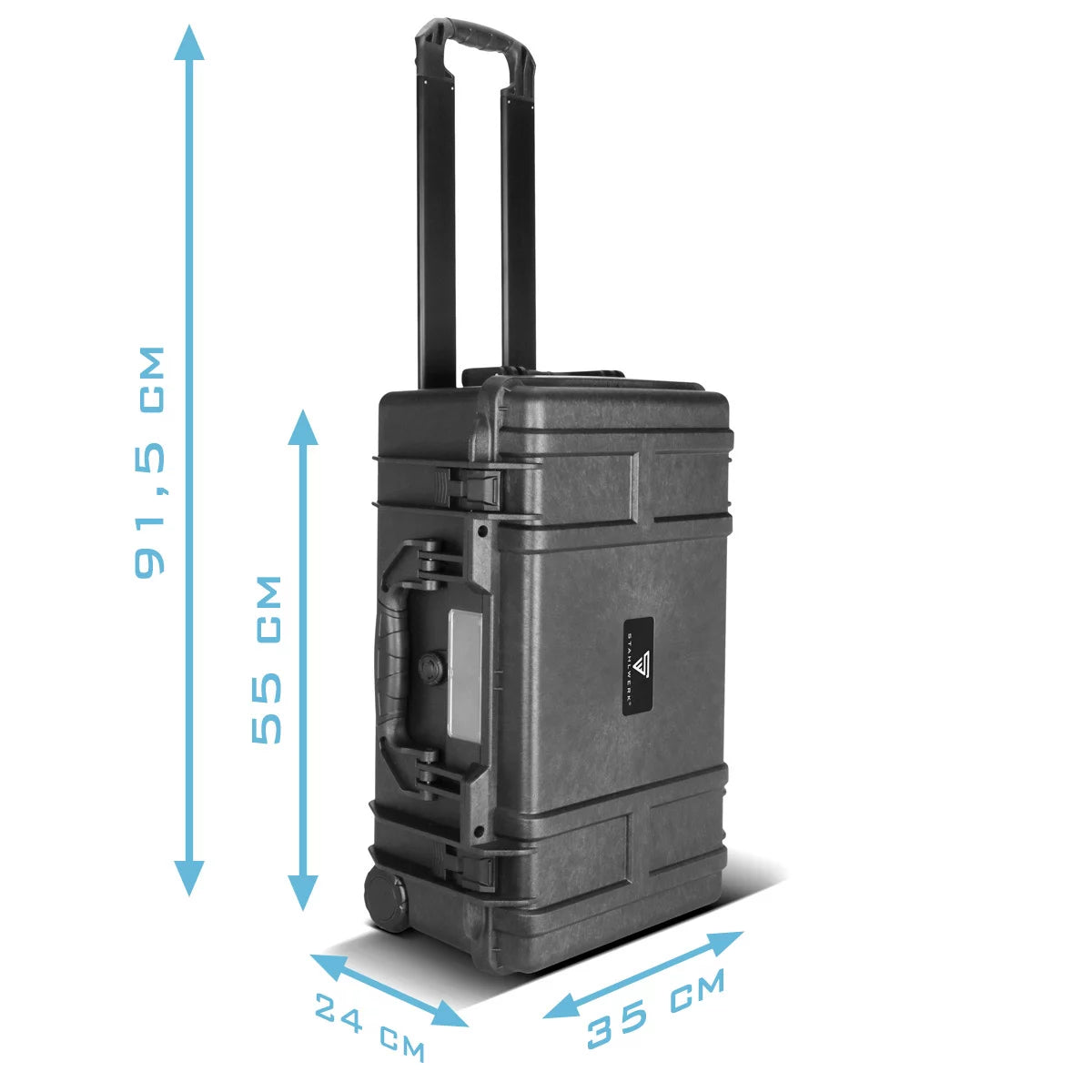 STAHLWERK Universalkoffer mit Schaumstoff-Einlage | Werkzeugtrolley | Hartschalenkoffer | Werkzeug-Organizer | Toolbox | Transportkoffer | Outdoor-Koffer | Werkzeugkoffer