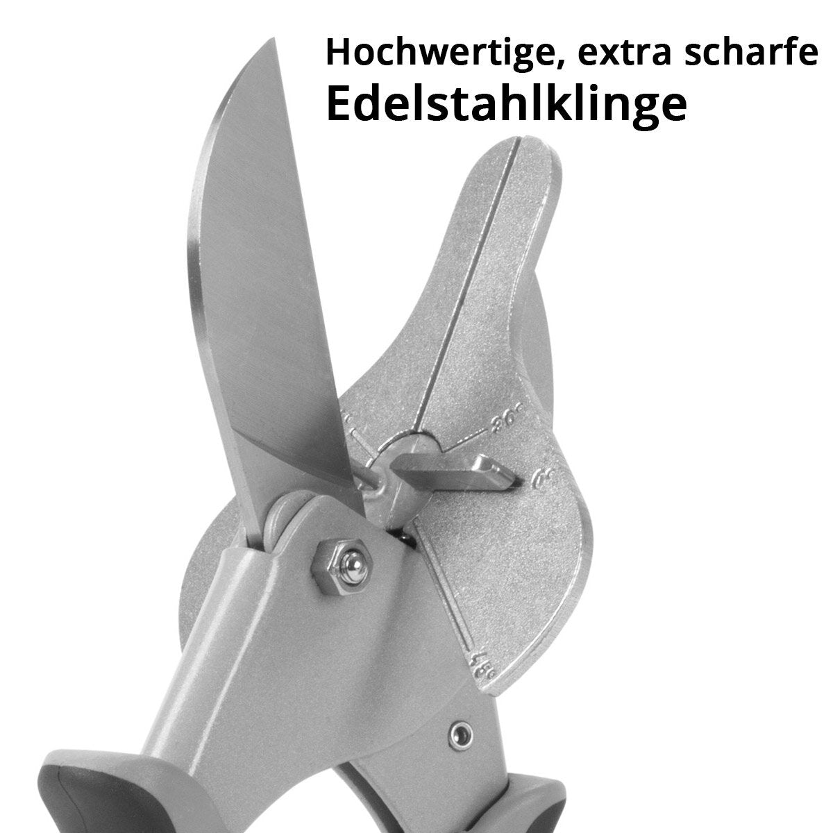 Steelworks Gehrungschneider | Mirefully scissors | Multi angular scissors | Trunking scissors for cutting vinyl, PVC, rubber and much more. | Adjustable angle 30 ° | 45 ° | 90 °