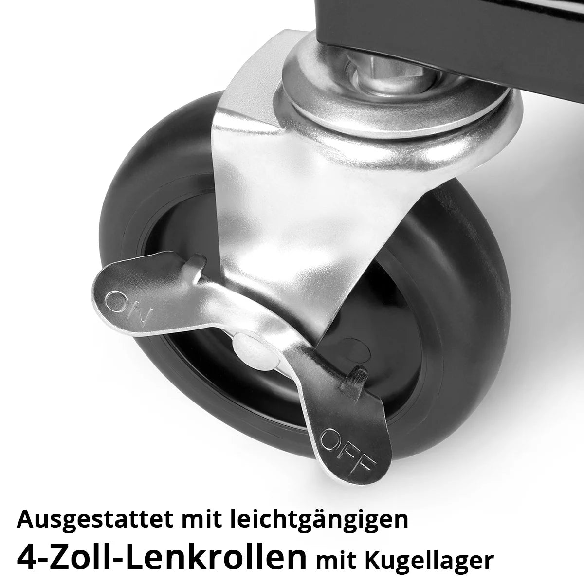 STAHLWERK Werkstatthocker MMH-135 ST | Rollbarer Werkstattsitz mit Schublade und Seitenfächern | Mechaniker-Sitz mit 4 Lenkrollen | Abnehmbares Sitzpolster als Knieschutz | Rollhocker für Werkstatt