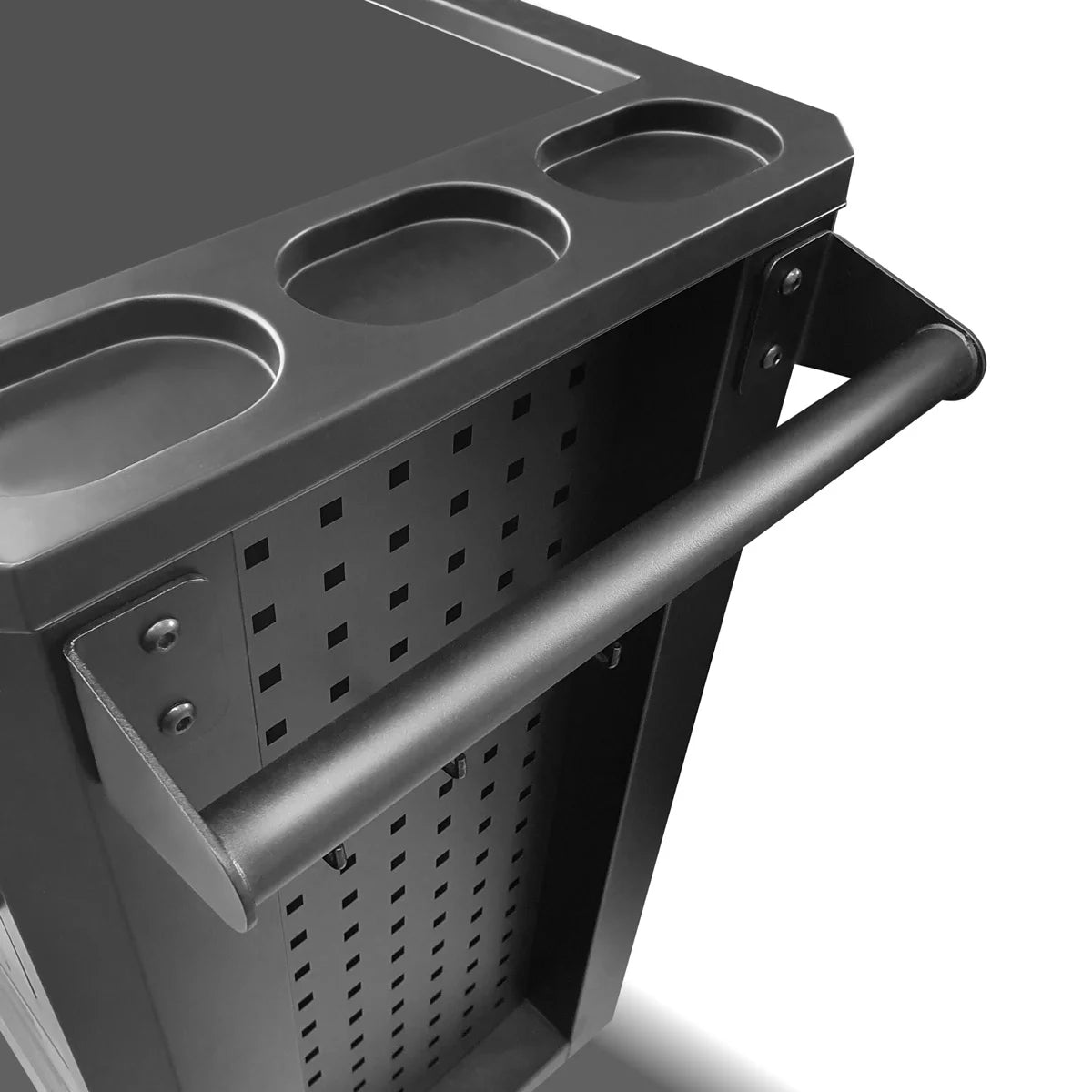 STAHLWERK Werkstattwagen FALCON | Abschließbarer XL-Werkzeugwagen | Profi Montagewagen mit 7 Schubladen und gummierten Long-Life-Rollen | Werkzeugwagen für Industrie, Handwerk, Werkstatt und DIY