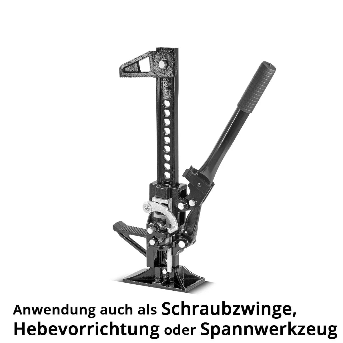 STAHLWERK Zahnstangenheber 20" mit 3 t Tragkraft und 13-33 cm Hubhöhe Farm-Jack | Schwerlast-Wagenheber | Zahnstangenwinde | Stockwinde | Offroad-Wagenheber | High-Lift-Jack | Allzweckheber