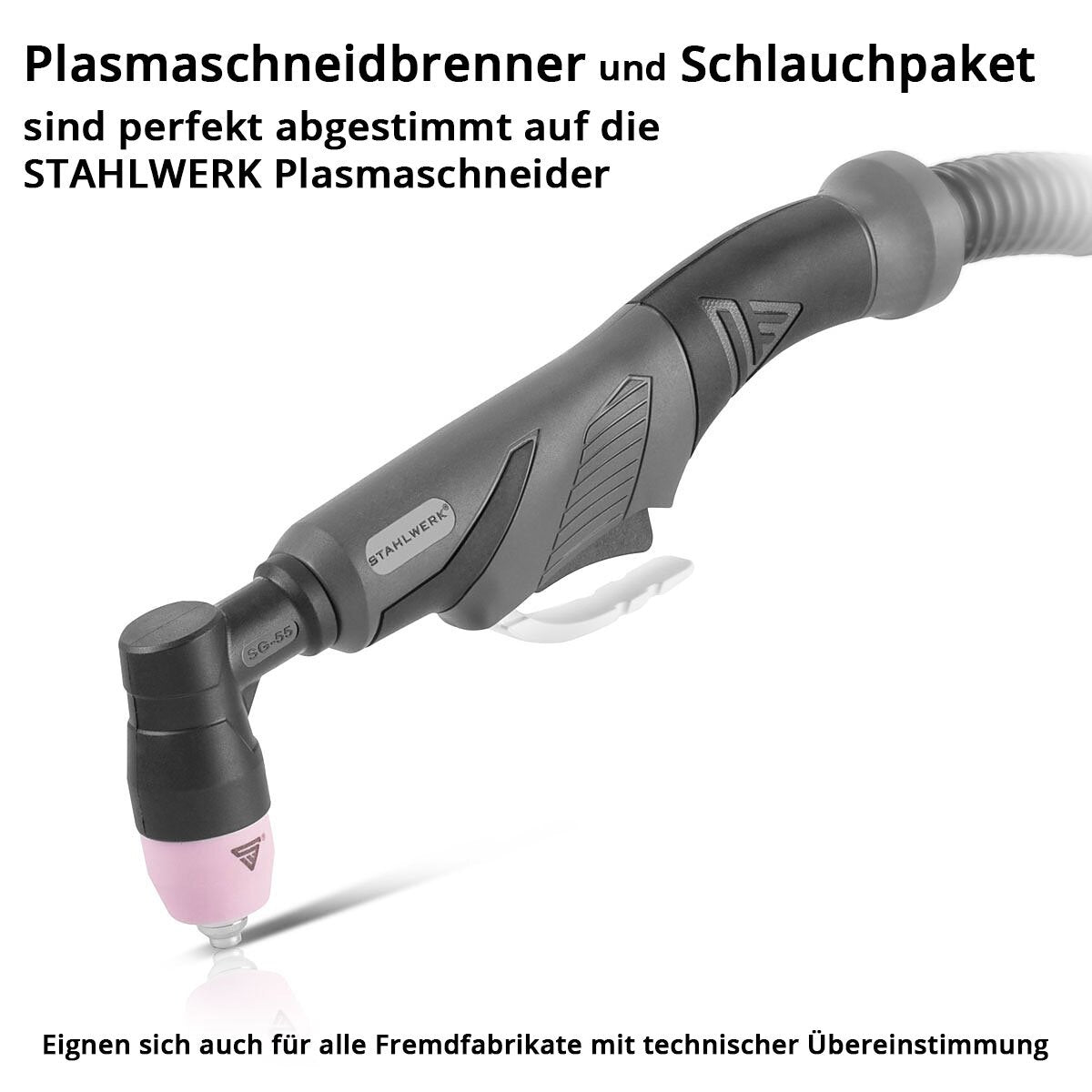 Acciaio Burner di taglio al plasma AG-60 / SG-55 Pacchetto tubo da 8 metri a 70 ampere / taglierina al plasma / Accessori per saldatura in acciaio originale