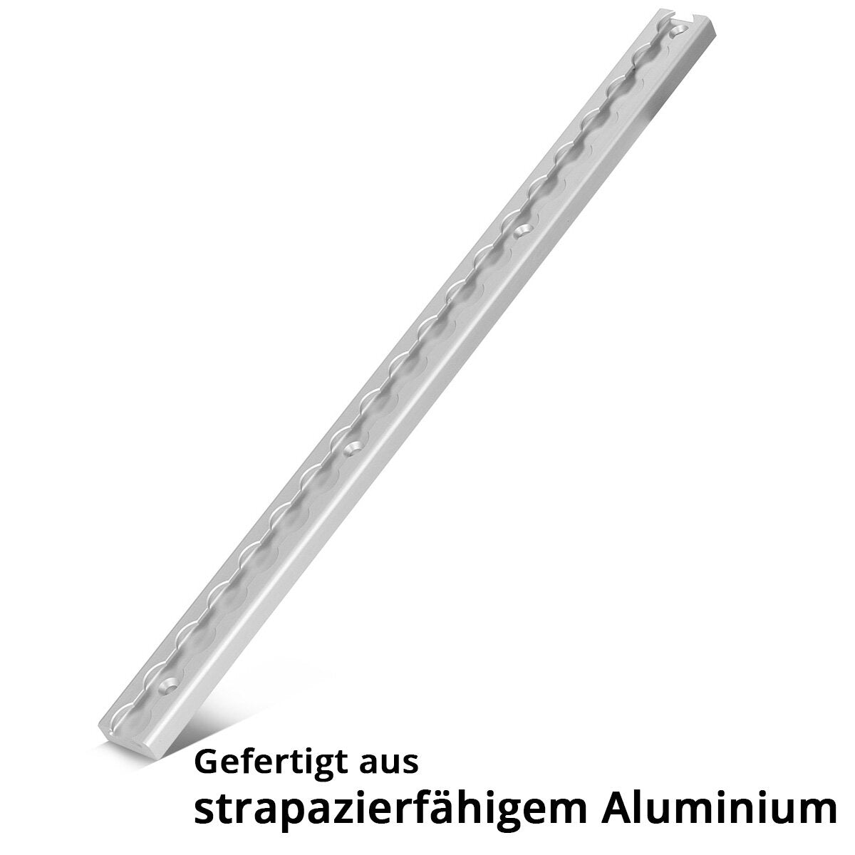 Steelwork Laschiene 50 cm airline rail | Fastening rail | Fastening strip made of aluminum with integrated boreholes for load securing during transportation