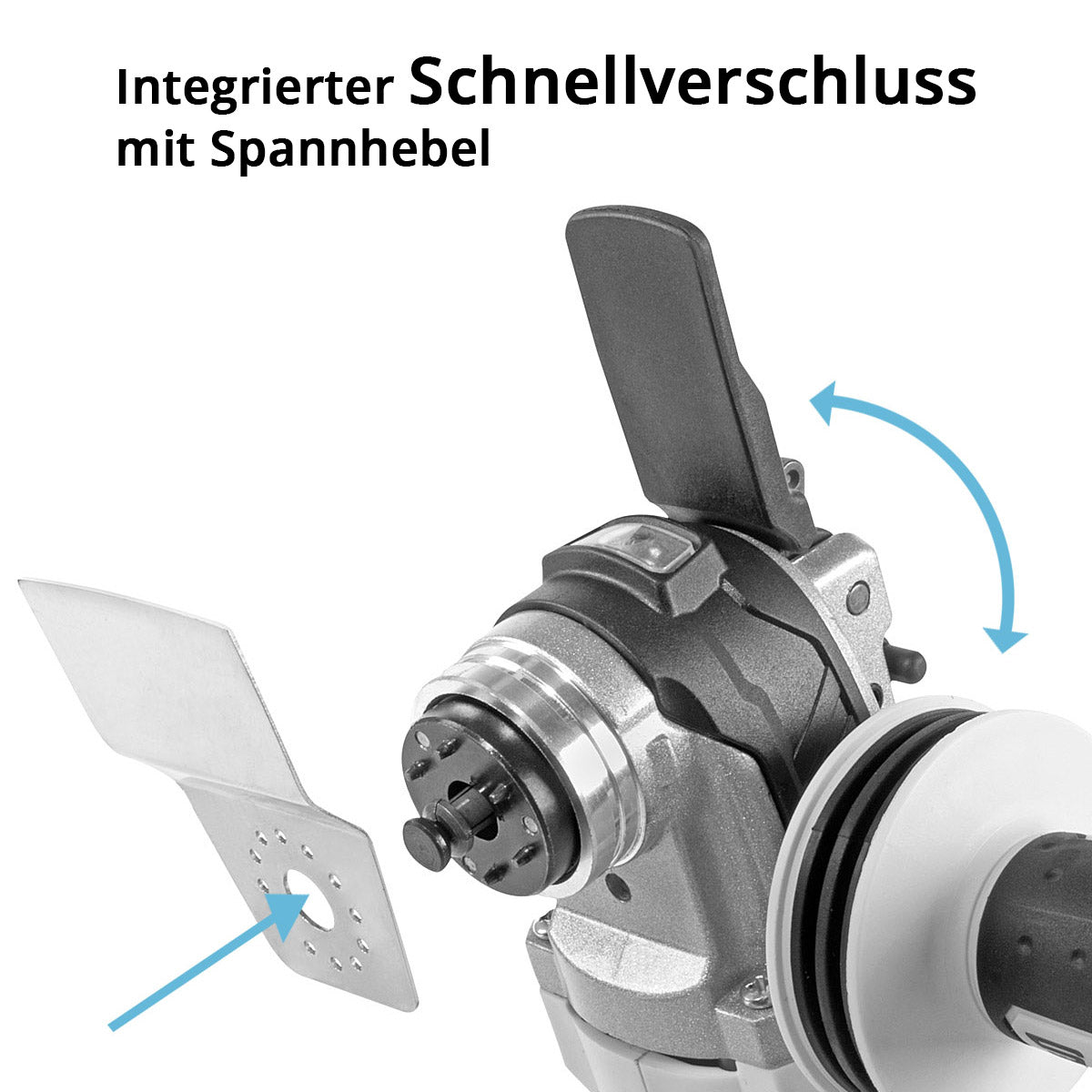 STAHLWERK Oszillierendes Akku Multifunktionswerkzeug OMTB-20 ST mit 900 Watt, 10.500-20.000 U/min und 20 V Akku-System, Deltaschleifer / Oszillationswerkzeug / Multicutter mit Brushless Technologie inklusive Zubehör, Akku, Ladegerät und Transportkoffer