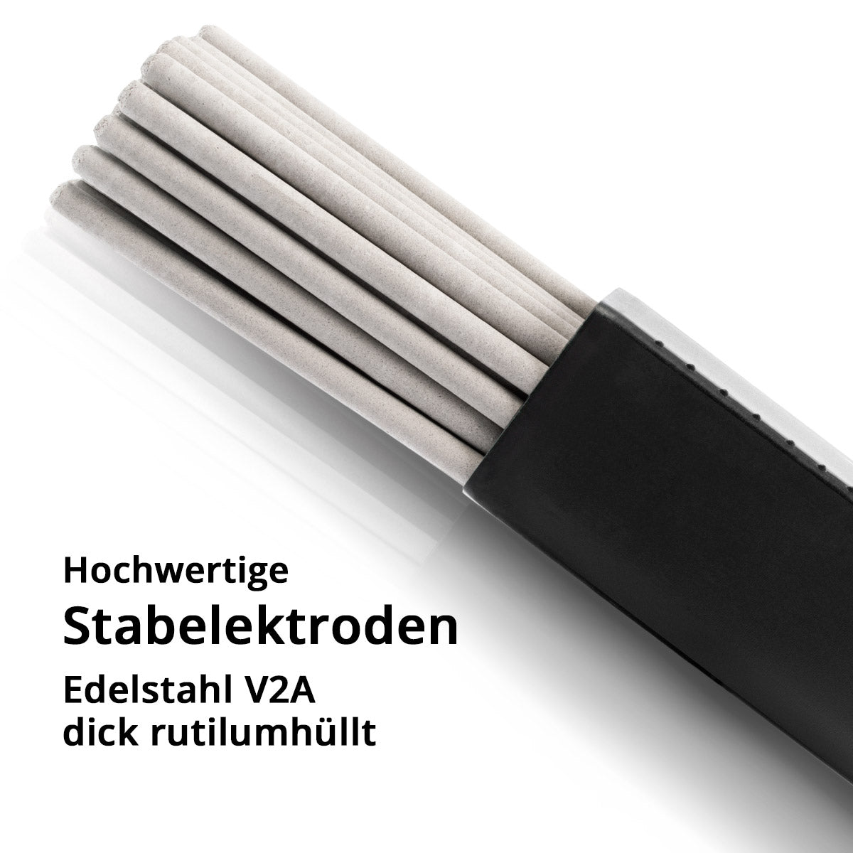 Stahlwerk Stabel electrodes stainless steel E308L-16 thick rutil-covered 4.0 x 350 mm, MMA / ARC / E-Hand, V2A, high chemical purity, 2 kg including quiver / storage box