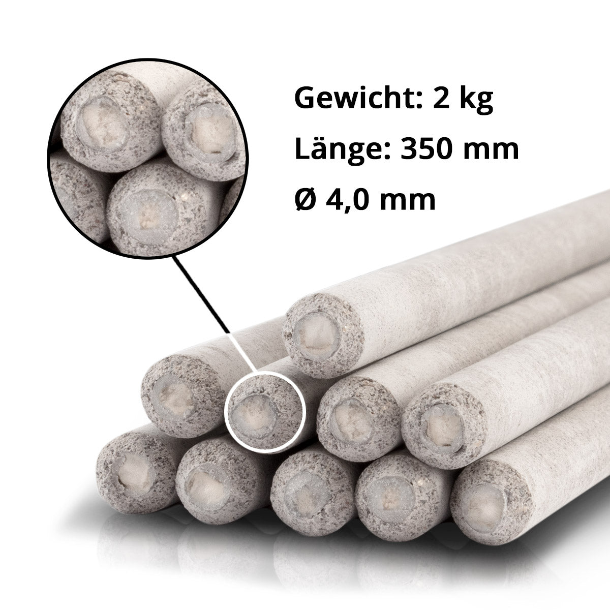 STAHLWERK Stabelektroden Edelstahl E308L-16 dick rutilumhüllt 4,0 x 350 mm, MMA / ARC / E-Hand, V2A, hohe chemische Reinheit, 2 kg inklusive Köcher / Aufbewahrungsbox