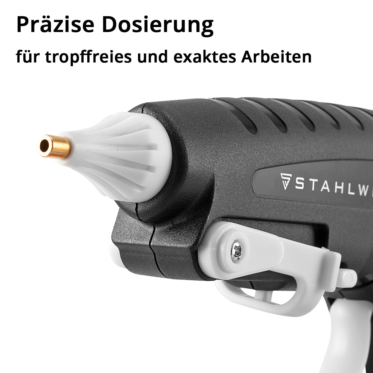 Meccanismo di acciaio pistola per colla a caldo HKP-2550 ST Pistola per colla professionistica / GUE CHOTTO / GUI PERSONE CON VALVOLA DI CONTROLLA E 250 WATT per pin di colla a caldo da 11 mm