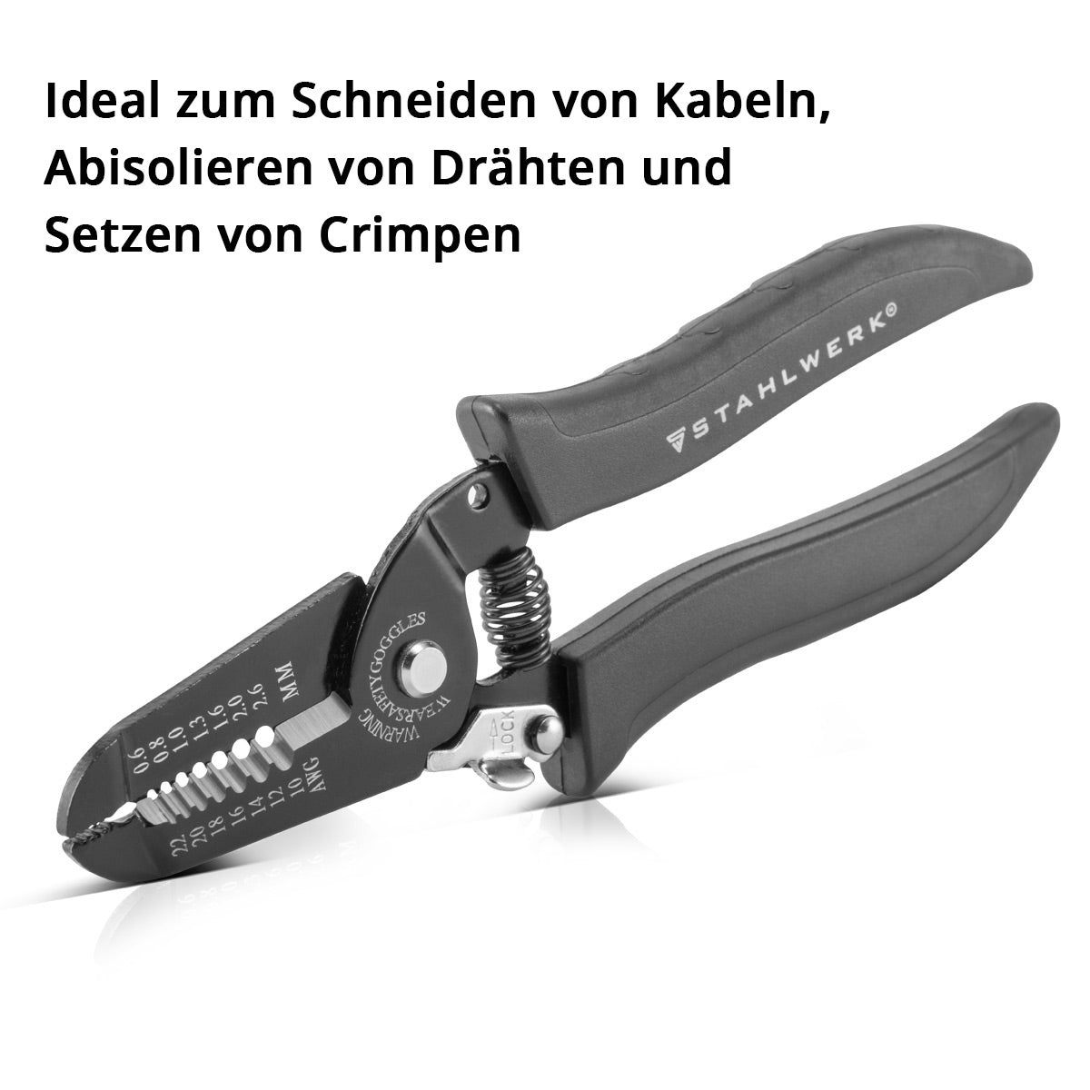 AbisolierLierliers de Mill en acier AZ-7 ST Profiques / pinces de câble avec une sortie de coupe de 0,6-2,6 mm pour les câbles de coupe, les fils de décapage et le réglage