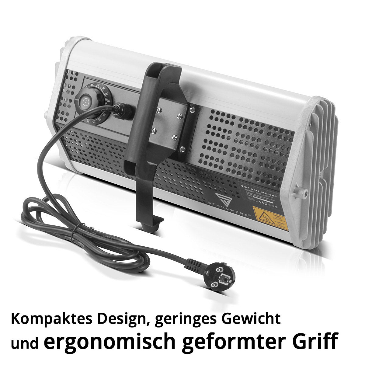 STAHLWERK Infrarot Lacktrockner MIL-1200 ST mit 1.200 Watt, leistungsstarker Infrarottrockner / IR Strahler / IR Trockner zum professionellen Trocknen von Autolack, Reparaturlack, Grundierungen uvm.