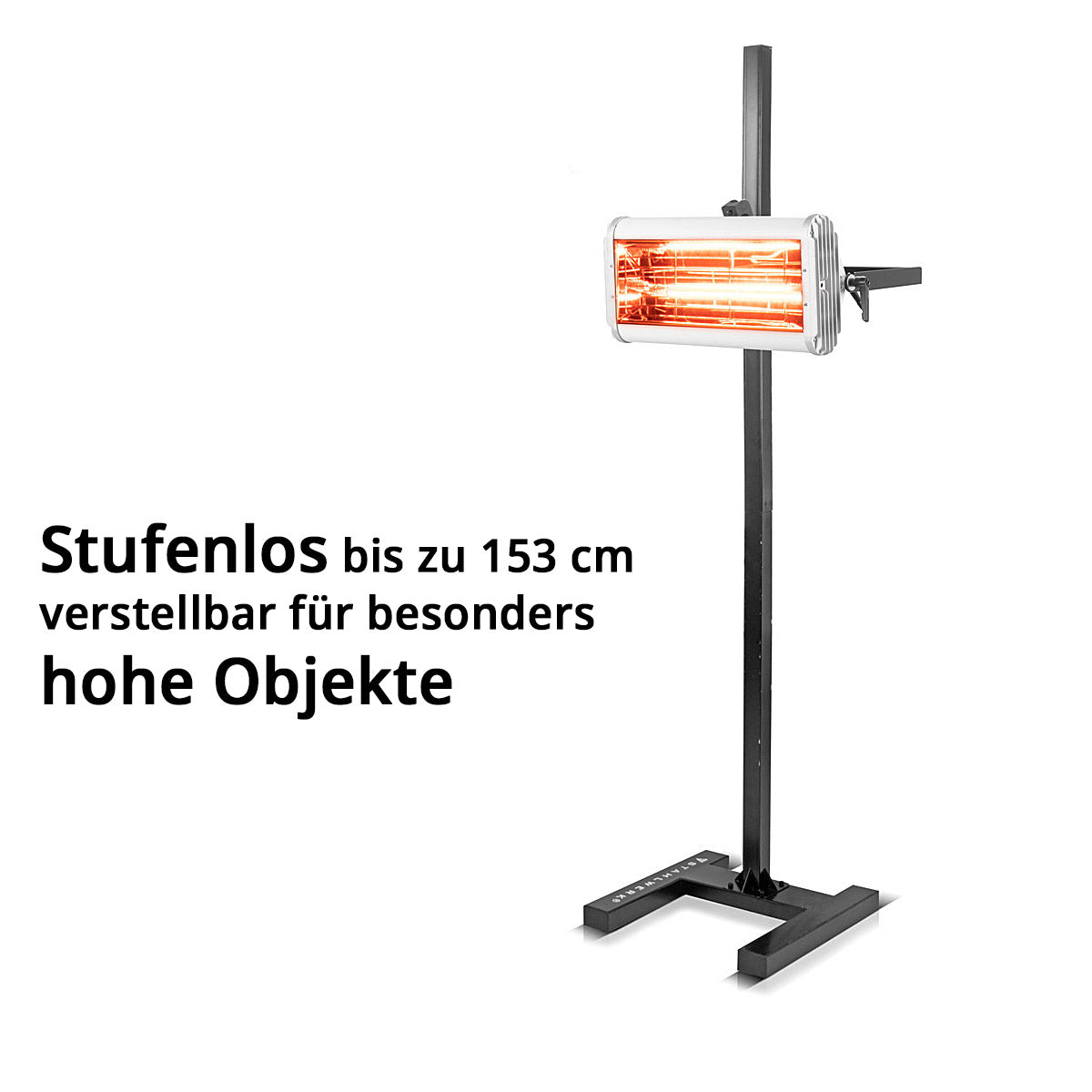 Stahlwerk Infrarot non ha asciugacapelli IL-1200 ST con 1.200 watt e treppiede, potente asciugatura a infrarossi / Spotlight / IR Essiccatore IR per essiccazione professionale di autolack, primer e molto altro.