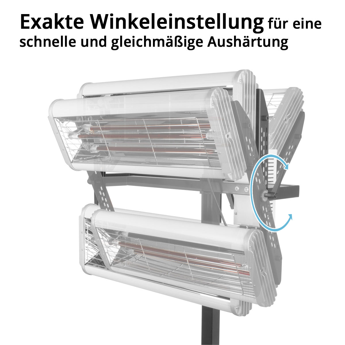 Stahlwerk Infrarot manca di asciugacapelli IL-2400 ST con 2.400 watt e treppiede, potente asciugatura a infrarossi / Spotlight / IR Essiccatore IR per l'essiccazione professionale di autolack, primer e molto altro.