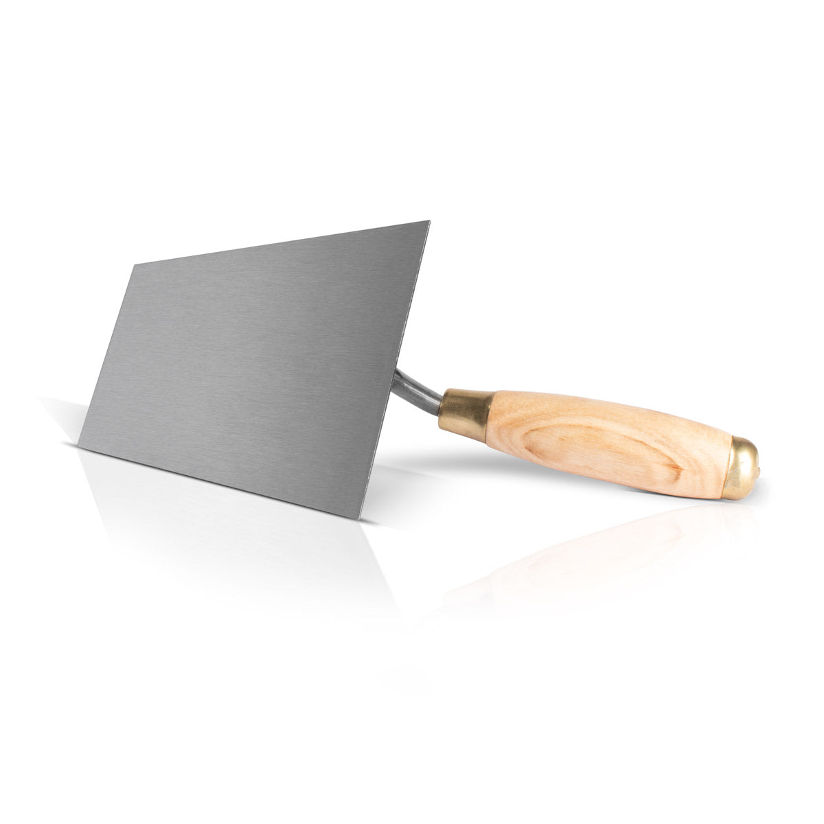 Steel mill Masonkelle 180 mm, high-quality carbon steel cleaning trowel / trapezoidal trowel / universal trowel with ergonomic handle made of natural wood