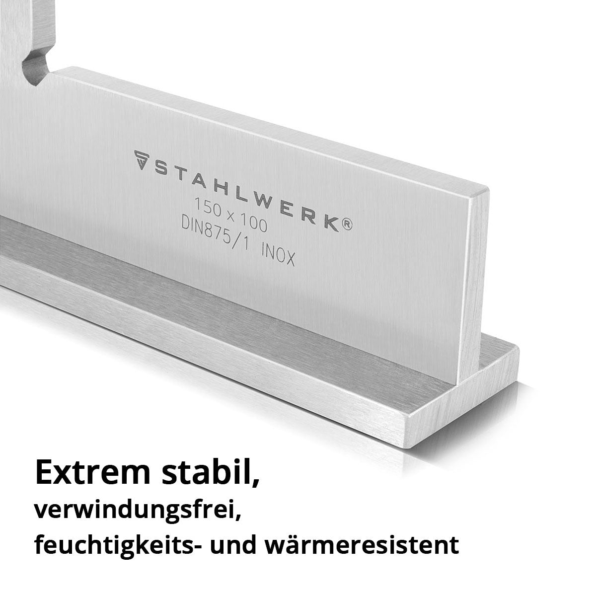 Steelwork Connection angle 90 ° 150 x 100 mm DIN 875/1 locksmith / angle stop / precision angle made of stainless steel