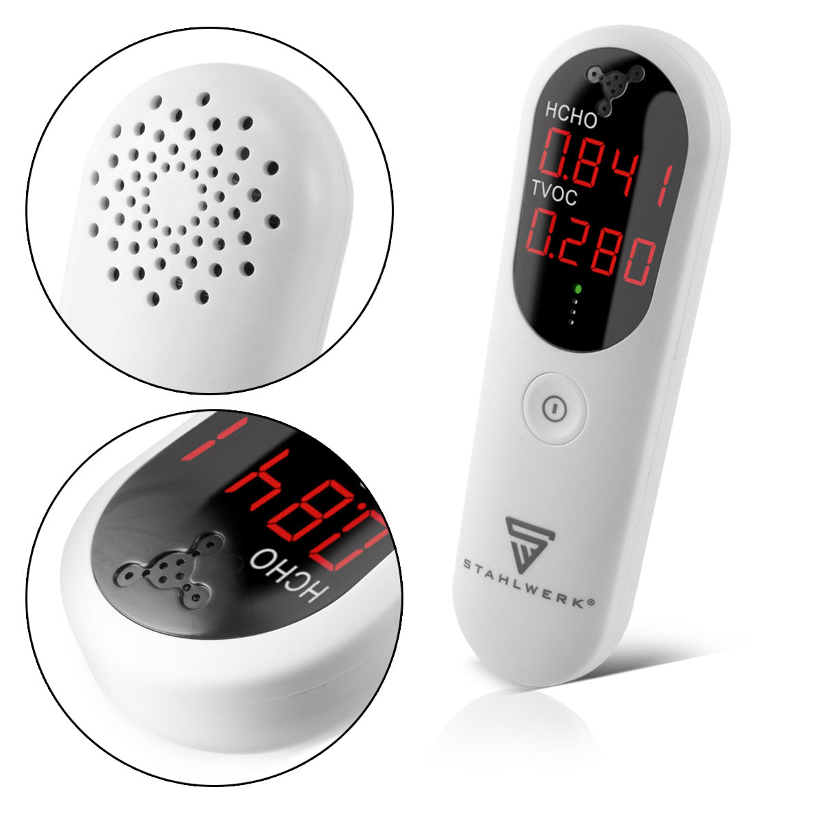 Dispositif de mesure de la qualité de l'air en acier / Moniteur de qualité de l'air / couteau de qualité de l'air LM-10 St précision HCHO TVOC Dispositif / périphérique de test / détecteur pour mesurer la qualité de l'air sur les polluants