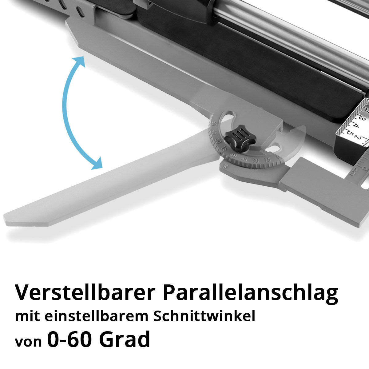 Steelwork Profi tile cutter PFS-800 ST with 800 mm cutting length, 565 mm diagonal cut length and 14 mm cutting thickness, palm cutter / tile cutting machine with high-performance cutting wheel for separating ceramic tiles