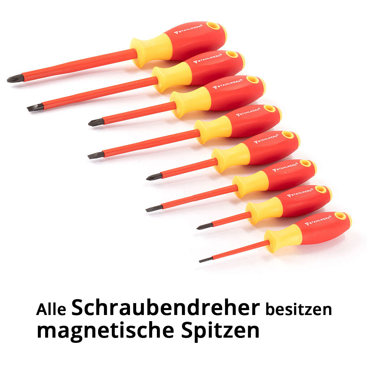 Stahlwerk VDE 1000V cacciavite isolato da 20 parti e pinze Set VSZ-20 ST Professional Charwiniver Set | Set di strumenti elettricisti | Set di cacciavite elettrico che include custodie per utensili