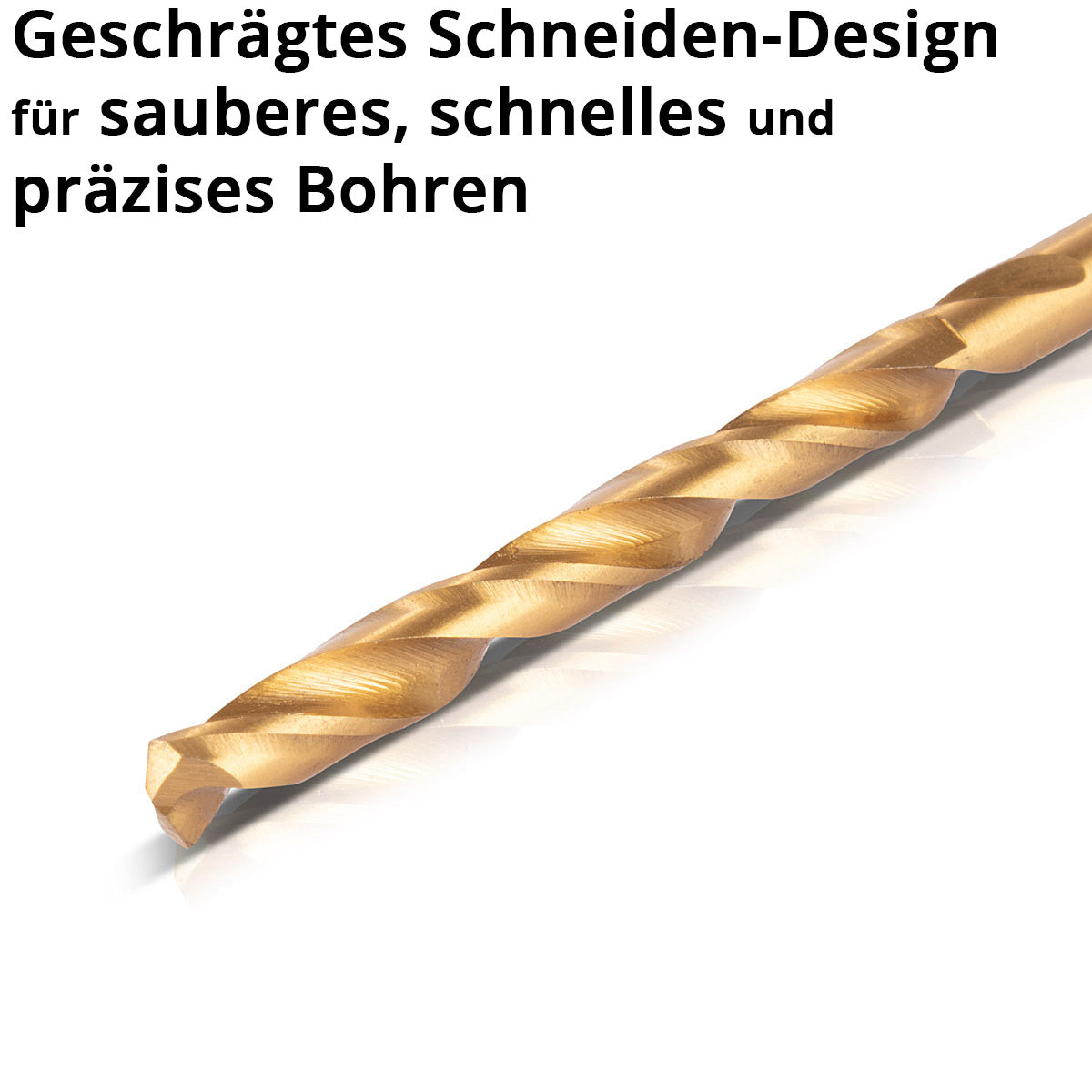 STAHLWERK 10-teiliges Universal Spiralbohrer Set 2-5 mm mit Sechskant-Schaft, Metallbohrer | Holzbohrer | Bohrer Set aus robustem Stahl zum Bohren von Metall, Holz und Kunststoff