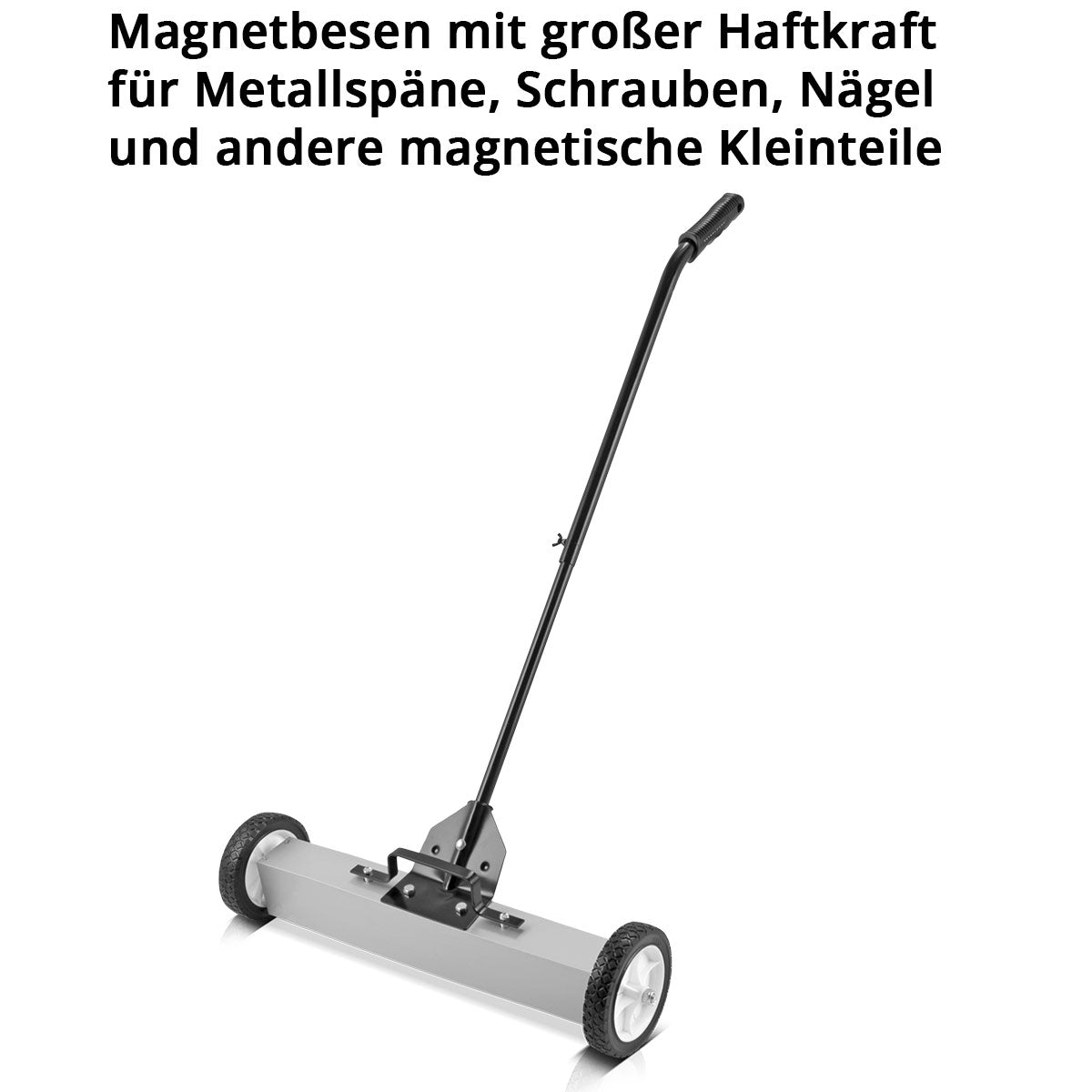 Streers da pavimento a magnete Stahlwerk MBK-24 ST con larghezza di 610 mm e capacità di 17,5 kg, ginnastica magnetica / colpa magnetica di scopa / chip per trucioli di metallo, viti, chiodi e altre parti magnetiche