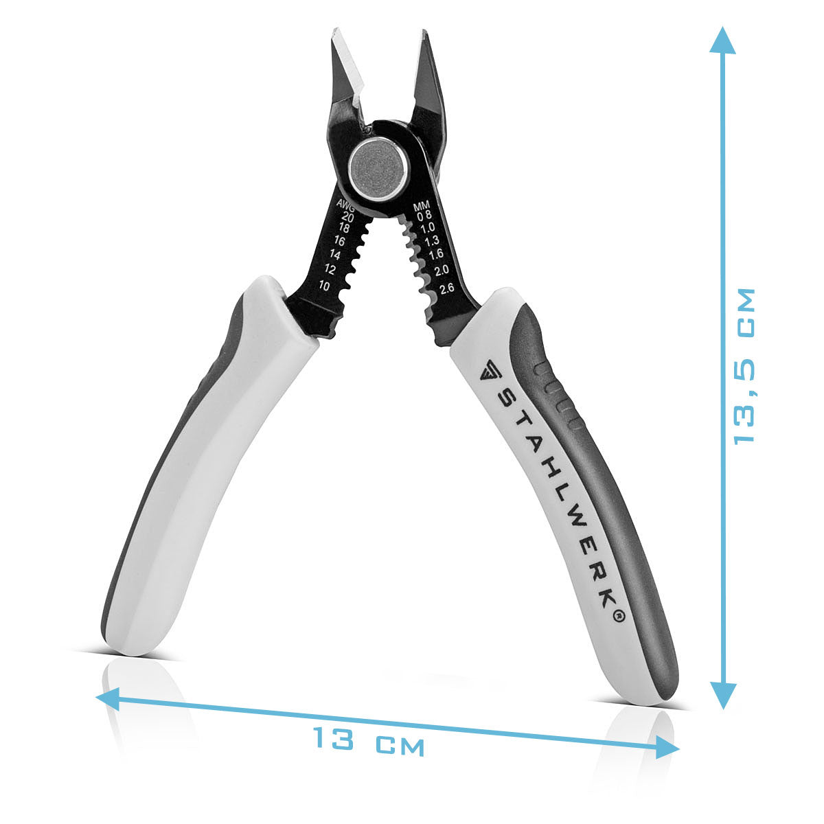 Steel mill ABISOLIERLANGE AZ-5 ST with 0.8-2.6 mm cutting performance, side cutter | Cable pliers | Combic | Wire cutter for cutting cables and stripping wires