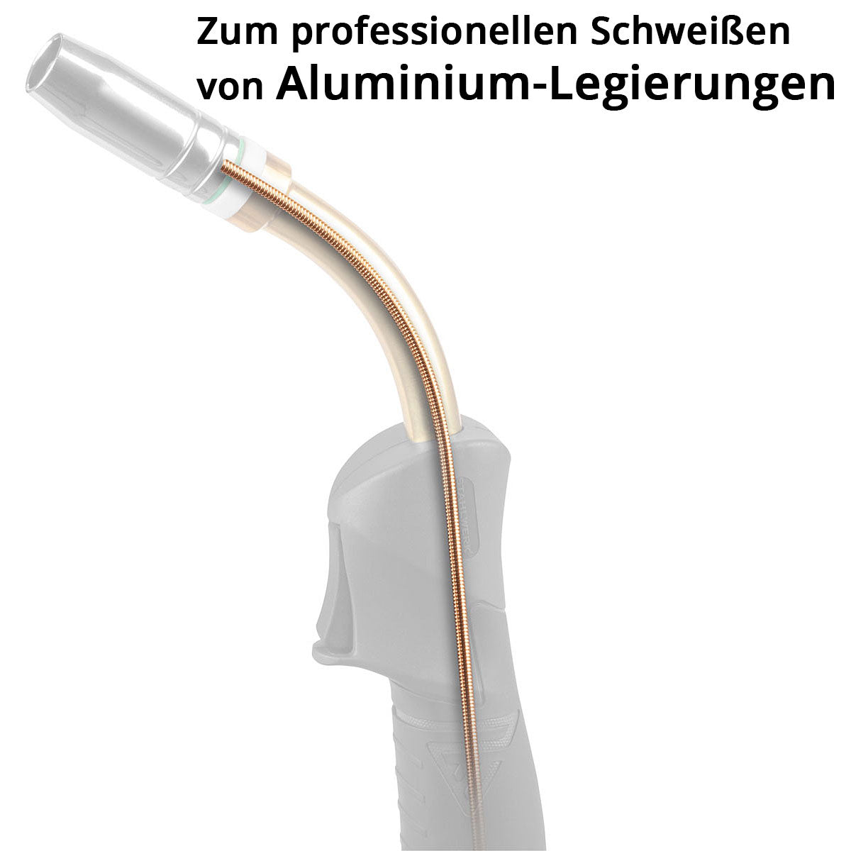 Stahlwerk Universal Carbon Seele | Guía de alambre 5 m para Mig Mag AK15 | MB15 | AK25 | MB25 PAQUETES DE MANGUERA DE SOLDADORES CON CONEXIÓN CENTRAL Euro para la soldadura profesional de acero, acero inoxidable y aleaciones de aluminio