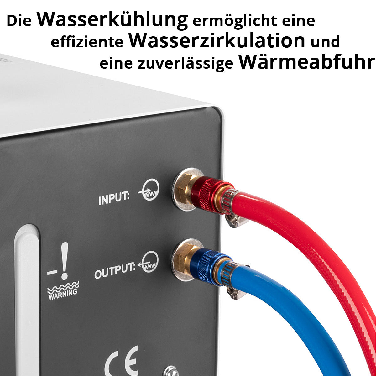 STAHLWERK Wasserkühler mit 370 W Leistung und 6 l Tank für MIG MAG | WIG Schweißgeräte und Plasmaschneider, Wasserkühlung zur Kühlung von Schlauchpaketen, Schweißbrennern und Plasmabrennern