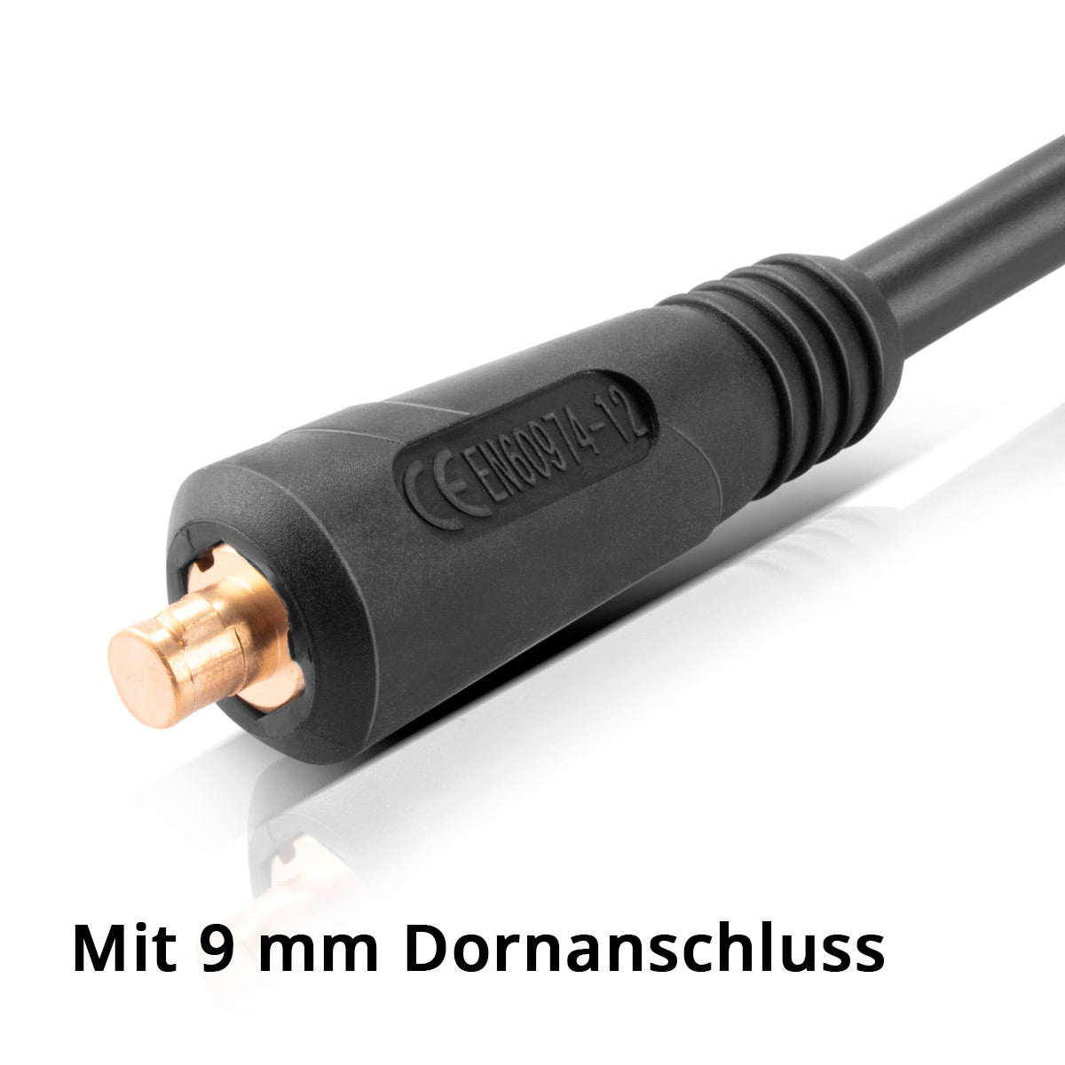 STAHLWERK MMA | ARC Elektrodenhalter bis 200 A Schweißzange | Elektrodenzange | Elektrodenklemme für Schweißgeräte inklusive 5 m Schweißkabel mit 25 mm² und 9 mm Stecker