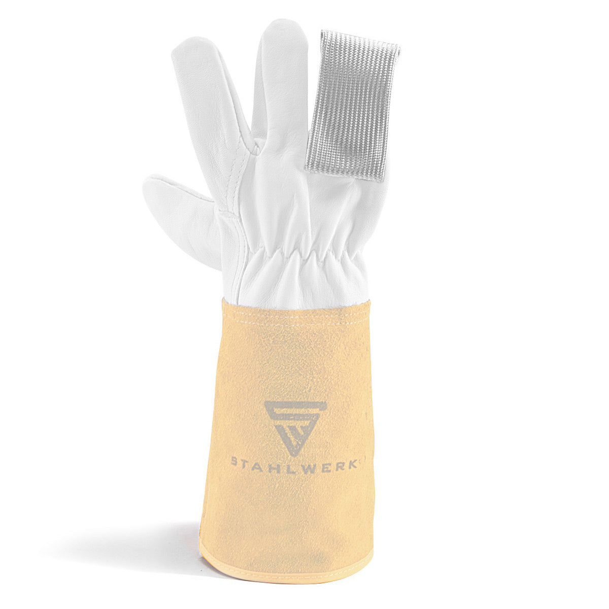 STAHLWERK WIG-Finger 3 Set, Protección térmica para guantes de soldadura hecho de tejido kevlar duradero para todos los trabajos de soldadura y corte