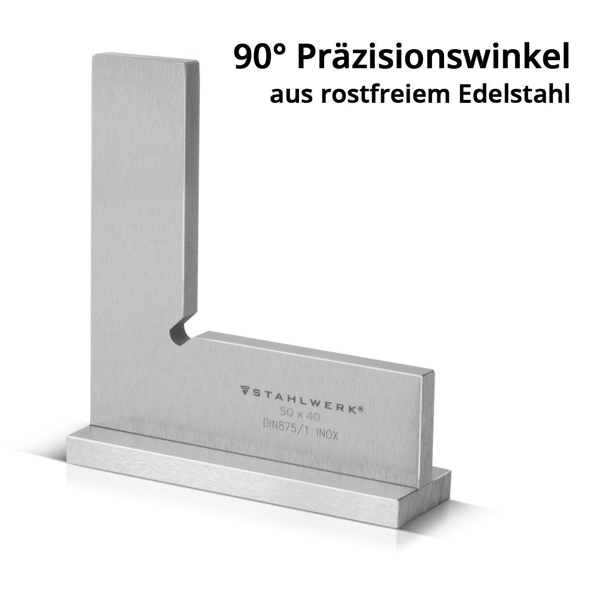 Çelik İşi Bağlantı Açısı Seti 4-Parçalı DIN 875/1 Schlosserwinkel / Açı Durdurma / Paslanmaz Çelikten Yapılmış Hassas Açlık