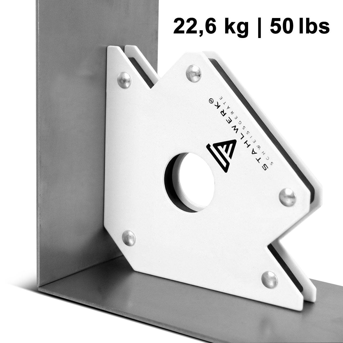 Steelworks 4 Set Magnet welding angle 22.6 kg | 50 lbs robust welding magnet | Magnetic angle | Welding positioners with strong adhesion