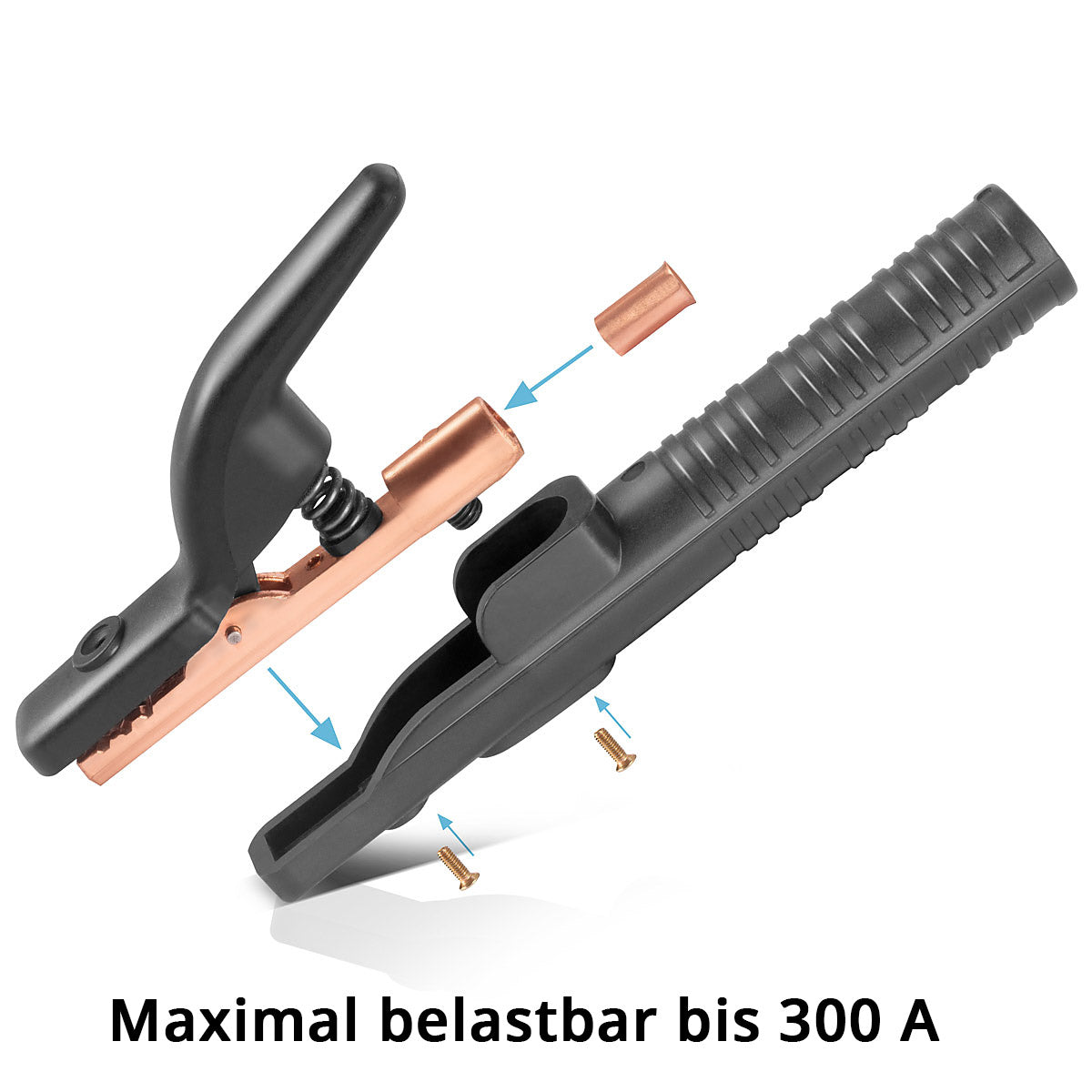 STAHLWERK MMA | ARC Elektrodenhalter 300 A Elektrodenklemme | Elektrodenzange | Schweißzange für Schweißelektroden