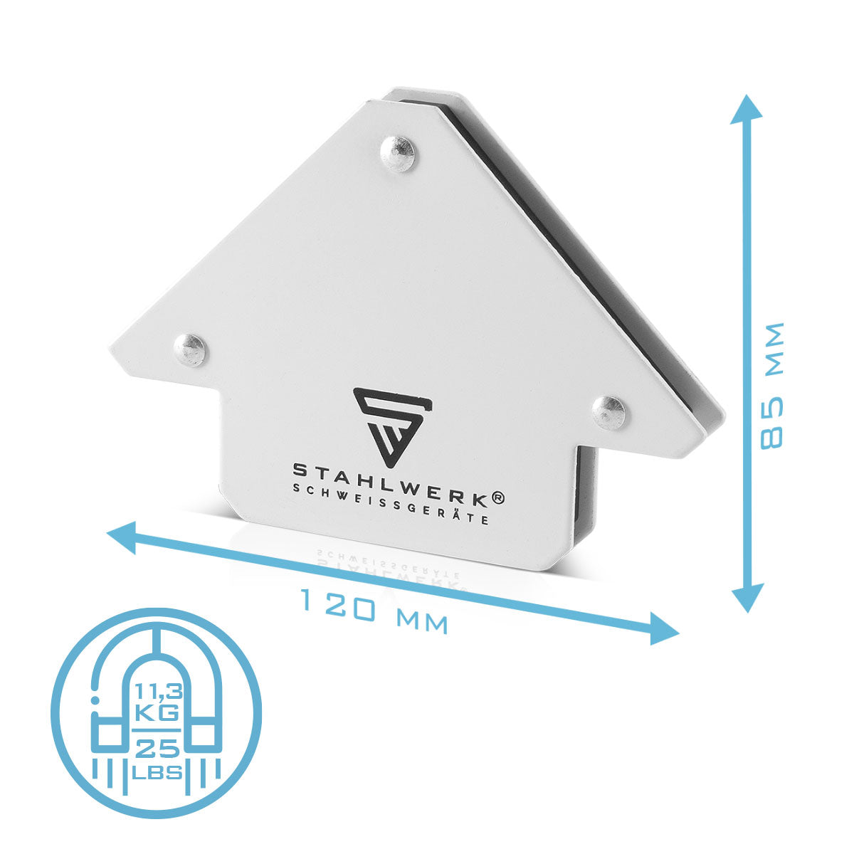 STAHLWERK Magnetwinkel Schweißwinkel 6er Set