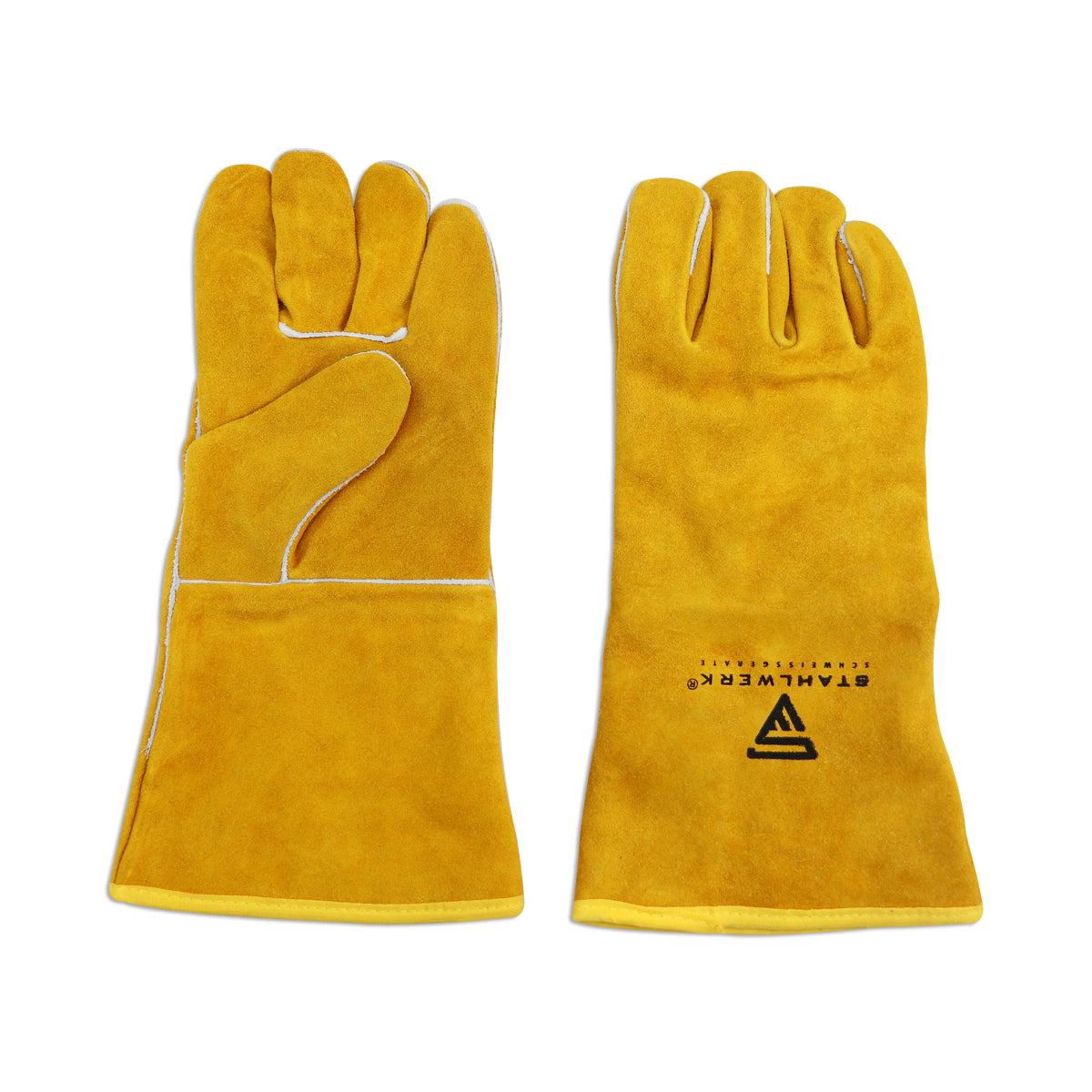 Conjunto de ropa de protección de soldadura de Steelworks - delantal de soldadura + guantes de soldadura gruesas