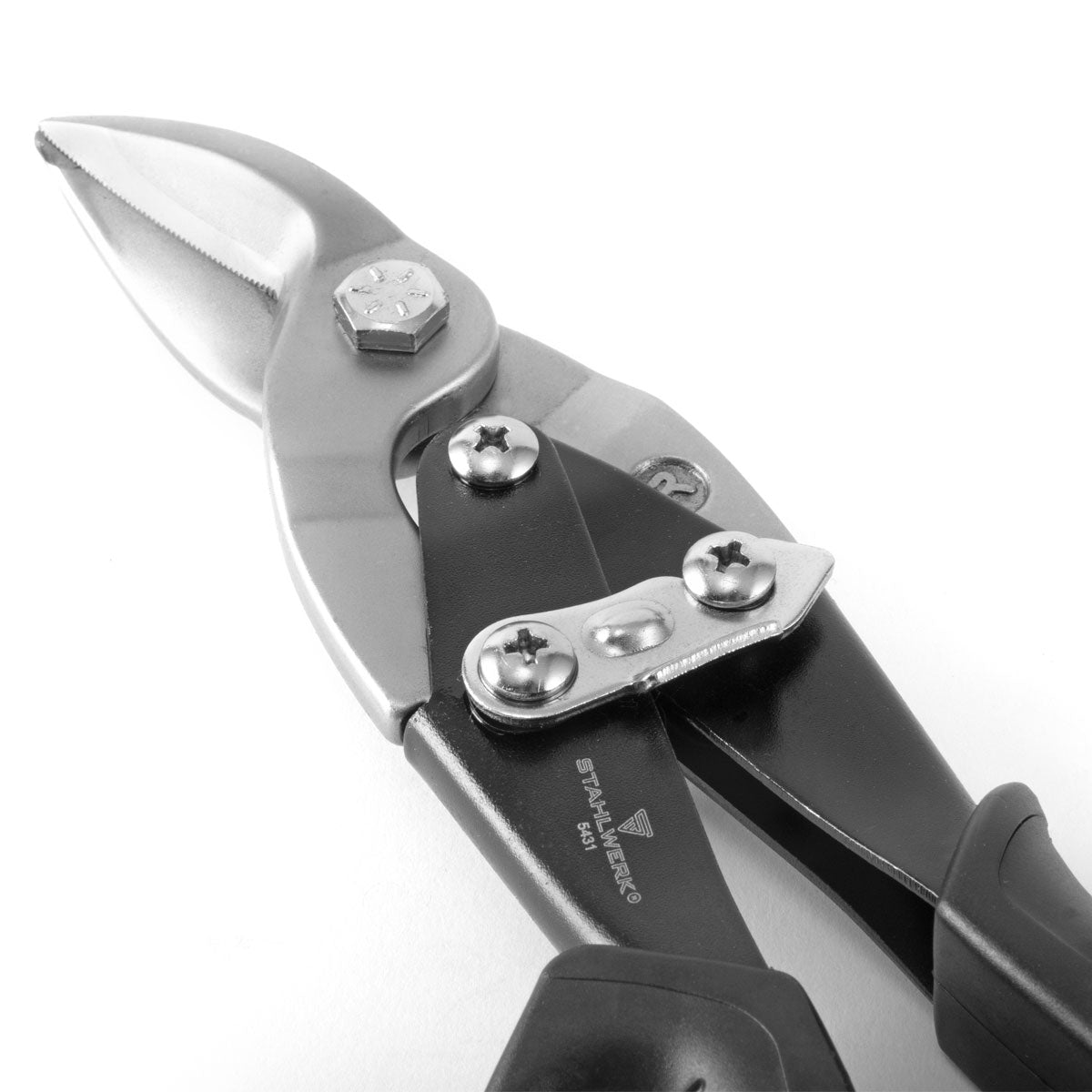 Steelworks Professional sheet scissors right-handed made of robust chrome vanadium steel for sheets up to 1.25 mm thickness